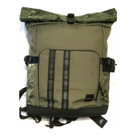 NEW OAKLEY UTILITY ROLLED UP BACKPACK Dark Brush Olive Trail Hiking Day Pack Thumb {1}
