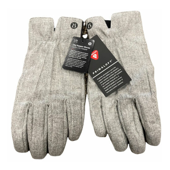 Lululemon CITY KEEPER GLOVES Classic Gray NWT Size L/XL image {1}