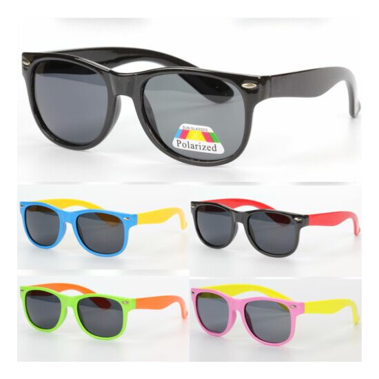 Children Kids Square Classic Polarized Sunglasses Boys Girls UV400 Protection image {1}
