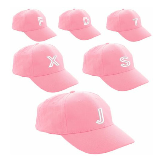 Kids Baseball Cap Boy Girl Adjustable Children Snap back Pink Hat Sport A-Z  image {1}