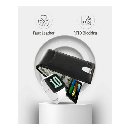 Slim Wallets For Men With Money Clip Bifold Wallet RFID Card Holder Mens Wallets image {3}