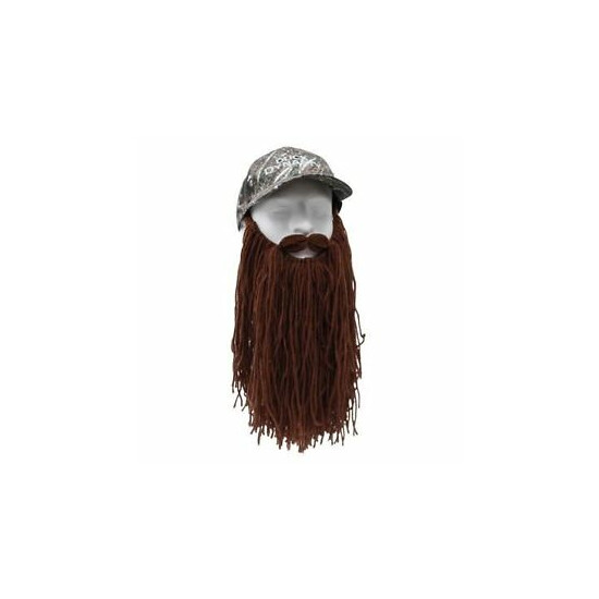 Duck Dynasty Si Camouflage Camo Baseball Hat Cap Long Brown Beard By Beard Head image {1}