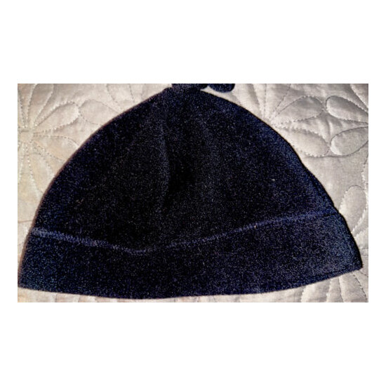 2-piece Set FADED GLORY Girls or Boys Black Microfiber Fleece Hat & Mittens NEW image {2}