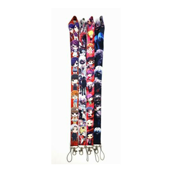 lot Tokyo Ghoul anime Neck Straps Key Chains Lanyard ID Holder image {2}