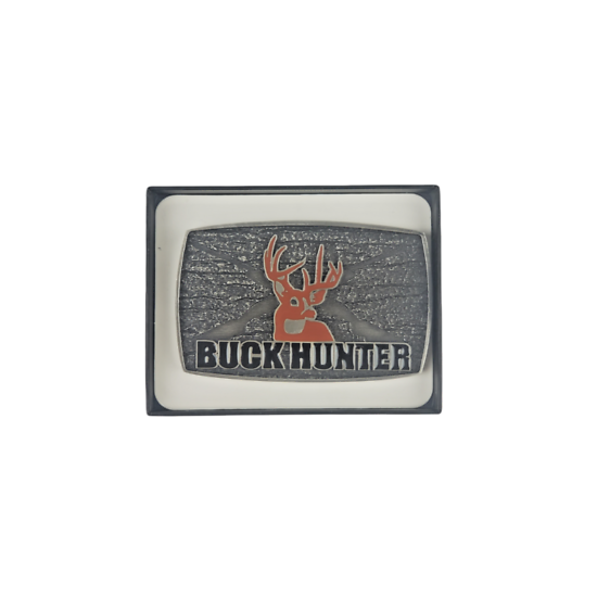 Buck Hunter Western Pewter Belt Buckle Speccast New Licensed image {1}