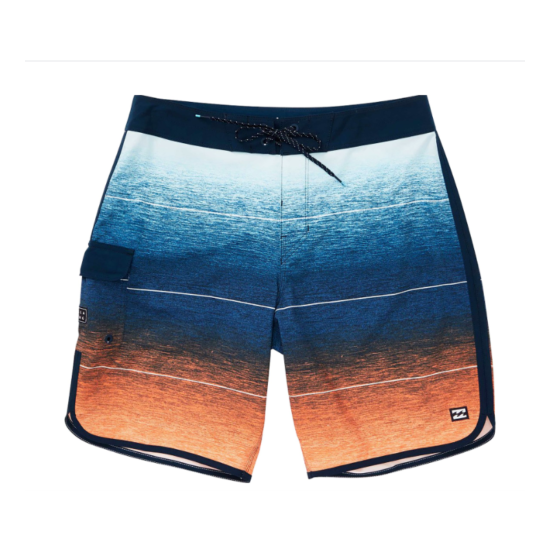 NEW BILLABONG sz 30 32 34 36 swim board shorts Recycler orange blue 73 STRIPE image {3}