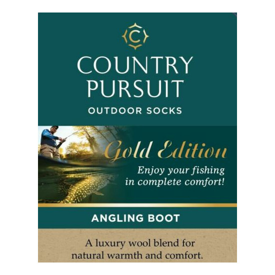 2 Mens Country Pursuit Angling Fishing Wool Seaboot Outdoor Boot Socks UK 7-11 image {2}