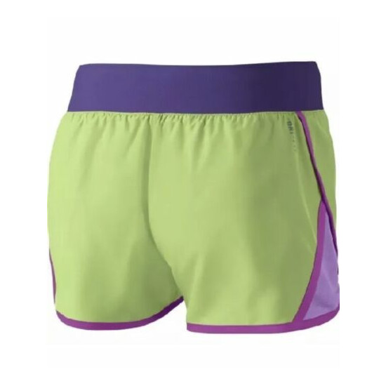 Nike Tempo Rival Dri-Fit Shorts Purple Neon Green Pink Girls Medium641662 342$30 image {2}