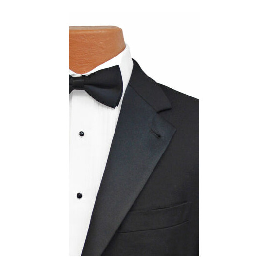 Men's Joseph Abboud Signature Black Tuxedo with Pants Mason Wedding 37R 31W image {3}