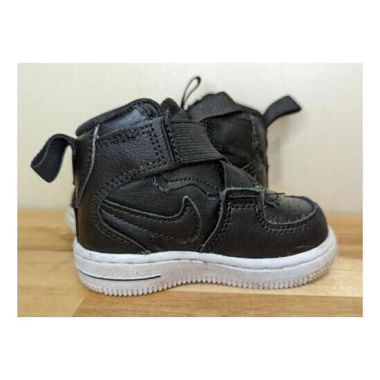 Infant size 4C Nike Force 1 Highness Black & White Baby Shoes BQ3600-001 image {4}