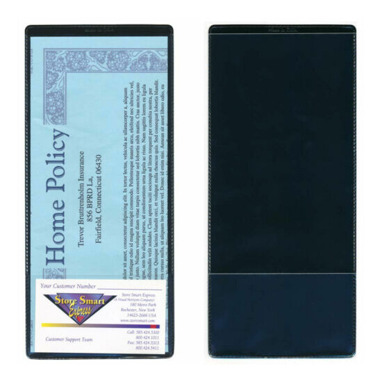 StoreSMART Brochure & Policy Holder w/ Business Card Pocket 4" x 9" 10 Pk INS30 image {5}