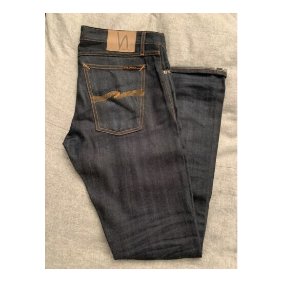 Nudie Men’s Denim Jeans Size W34 L34 Tight Long John Pockets Tagged W32 image {1}