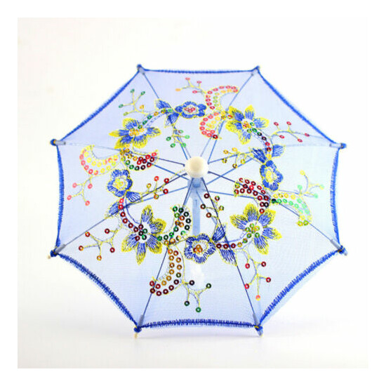 2pcs Mini Lace Umbrella Decoration Play House Toy Umbrella Toy for Kids Children image {3}