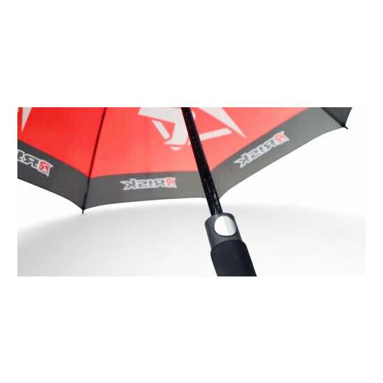 RISK Racing Factory Pit Umbrella Brolly Large 50" Motocross Black Red Golf sport image {7}