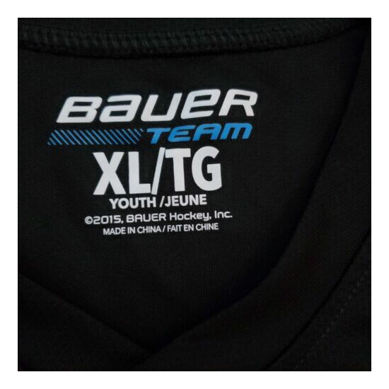 Bauer Team Youth Athletic Shirt Boys Hockey Jacket Embroidered Logo Athleisure  image {3}
