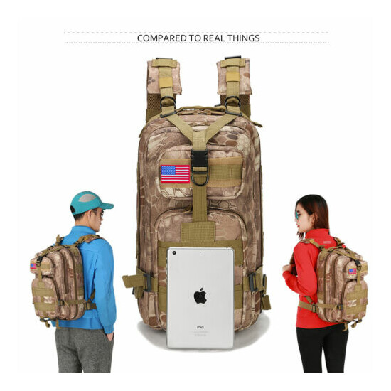 30L Outdoor Military Molle Tactical Backpack Rucksack Camping Bag Travel Hiking image {5}