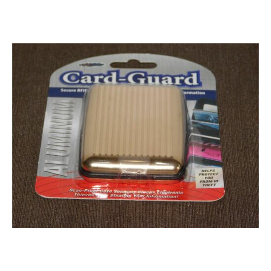 WALLET CASH MONEY RFID BLOCKING OF YOUR CREDIT CARDS ALUMINUM CARD-GUARD NEW image {3}