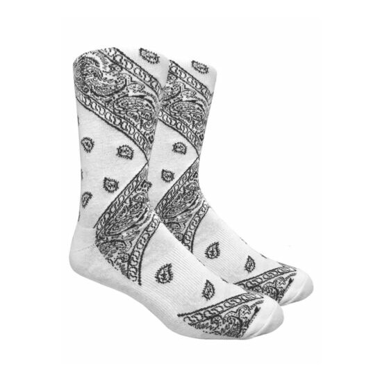 LEAF Republic Bandana Print Socks Paisley Design Cotton image {4}
