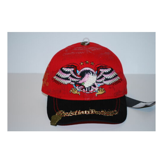  CHRISTIAN AUDIGER KIDS FITTED YOUTH EAGLE AND RHINESTONE HAT - SIZE 6 1/2  image {2}