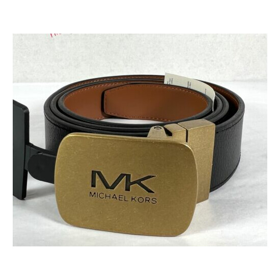 Michael Kors Men's Reversible Leather 2in1 Casual, Dress Belt IN BROWN, BLACK image {3}