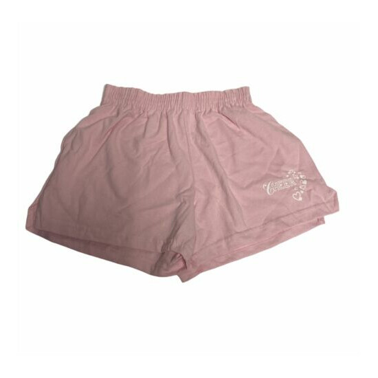 New Pink Girls Augusta Cheer Shorts Small Free US Shipping image {1}