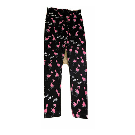 Justice Girl's Size 8 FLAMINGO Pattern Leggings New with Tags image {1}