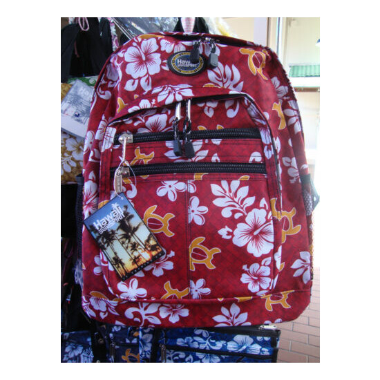 Hawaii Spirit Hawaiian Print School Backpack Travel Beach Shopping Hiking MH-02 image {5}