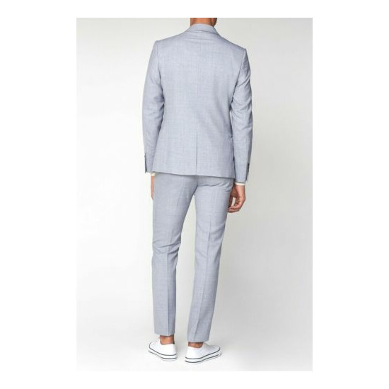 Ben Sherman Skinny Fit Suit Cool Grey Texture Camden image {3}