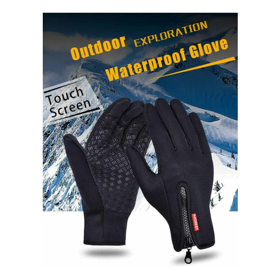 Thermal Windproof Waterproof Winter Gloves Touch Screen Warm Mittens Men XL Size image {3}