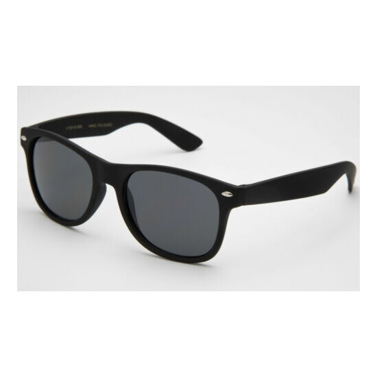 Kids Retro Sunglasses Classic Boys Girls Soft Rubberized Frame Lead Free UV 100% image {2}
