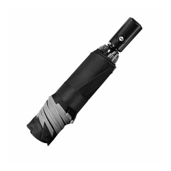 Automatic Umbrella Reverse Folding Business Umbrella With Reflective Strips $ image {2}