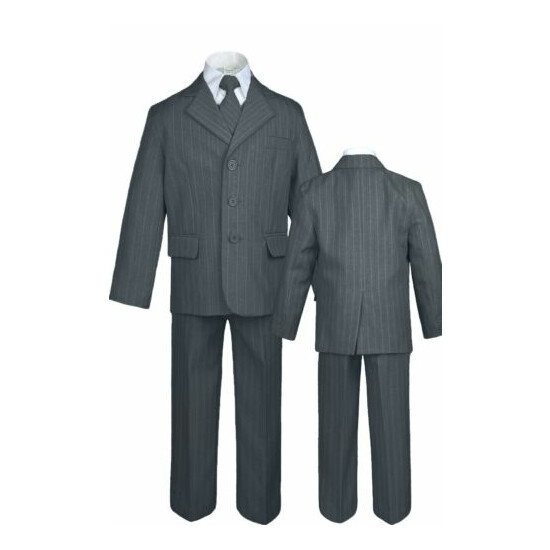 New Baby,Toddler & Boy Easter Formal Wedding Party Tuxedo Suit blue Gray S-18,20 image {3}
