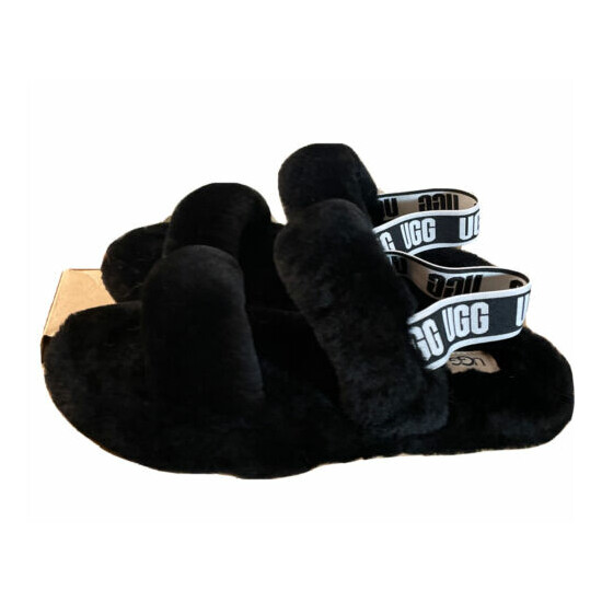 UGG KIDS OH YEAH 1115752K BLACK SIZE 5 KIDS SLIPPERS/ AUTHENTIC/ BRAND NEW image {4}
