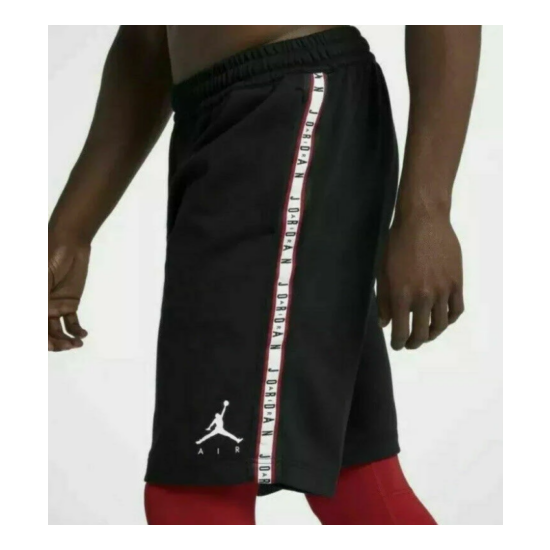 Air Jordan HBR Fleece Basketball Shorts Men's Small Black CJ9466-010 image {1}