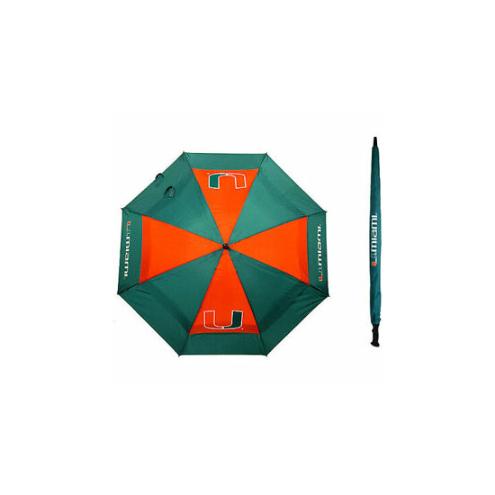 Team Golf NCAA University of Miami 62" Umbrella image {1}