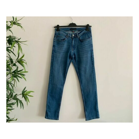 Brand New Gucci Men's Blue Slim Fit Jeans image {1}
