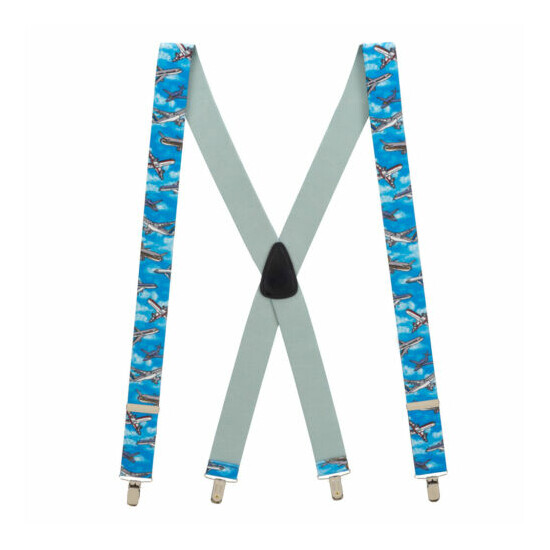 Airplane Suspenders - CLIP, 3 Sizes, 2 Patterns image {1}
