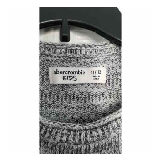 Abercrombie Kids Gray Knit Sweater 11/12 image {3}