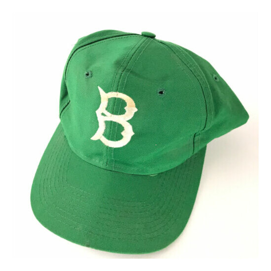Retro B Snapback Green Hat Upto 7 3/8 image {1}