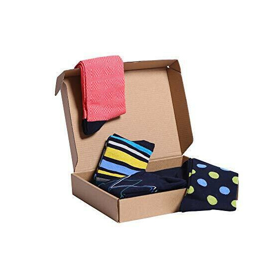 JOURNOW Mens Dress Socks - Fun Colorful Socks for Men - Combed Cotton Pattern... image {4}