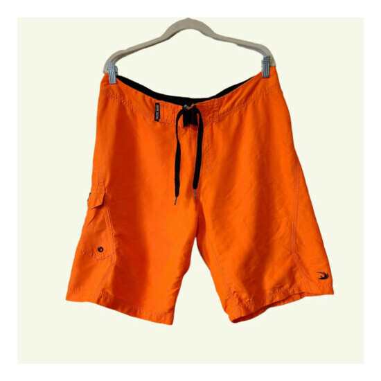 Pacific Surf By Exist Swim Board Shorts / Size XL / Neon Orange Pocket image {1}