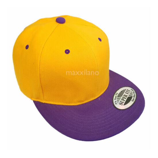 Snapback Hat Hip-Hop Baseball Cap for Men One Size Adjustable Hats Flat Bill  image {6}