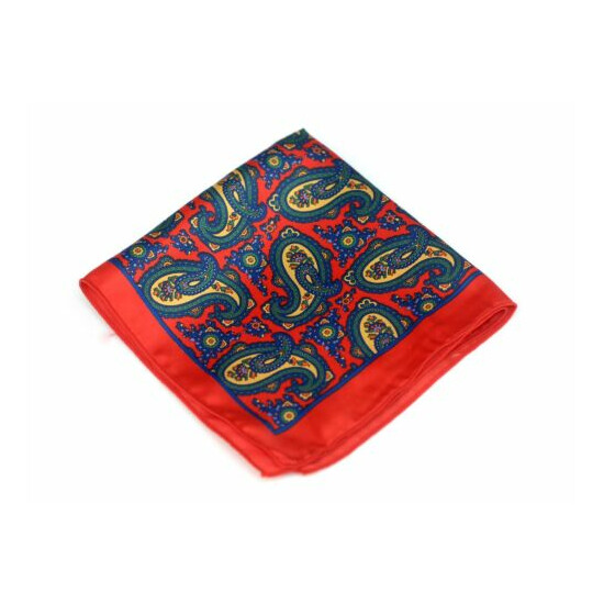 Lord R Colton Masterworks Pocket Square - Prague Red Silk - $75 Retail New image {1}