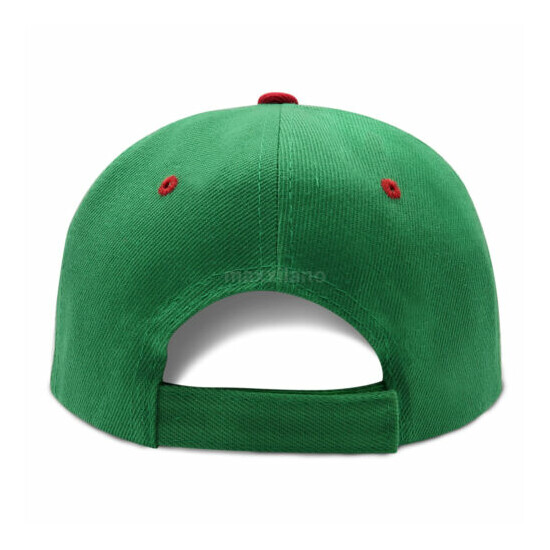 Baseball Cap Plain 2 Two Tone Loop Adjustable Solid Hat Polo Style Visor Caps image {4}