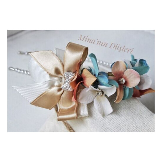 Handicraft New Mom & NewBorn Baby Tiara / Slipper & Crochet Gift Sets image {2}