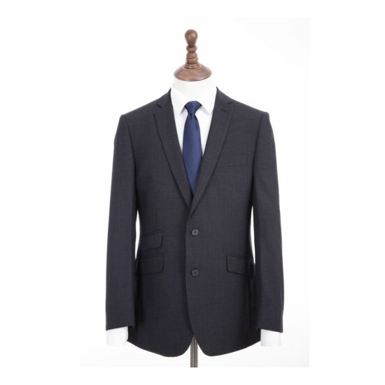 Men's Charcoal Grey Tailored Fit Suit By Daniel Dresscott  image {1}