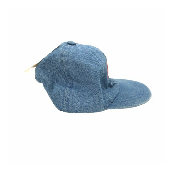 Ralph Lauren Embroidered USA Hat Toddler One Size Fit Blue Denim image {4}