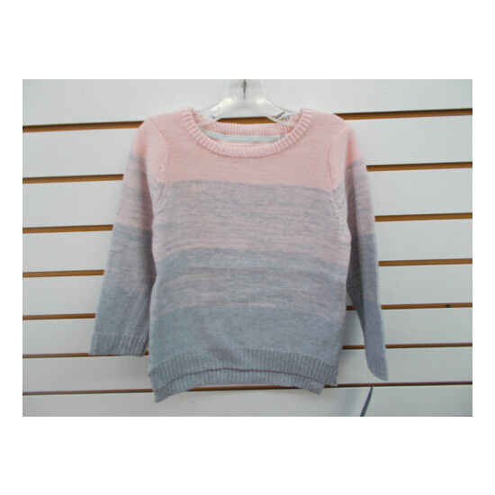 Girls Nautica $42.50 Pale Pink Fade to Gray Sweater Size 4 - 6X image {1}
