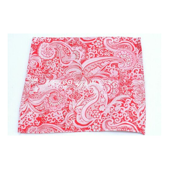 Lord R Colton Masterworks Ruby Silver Dust Paisley Silk Pocket Square - $75 New image {2}
