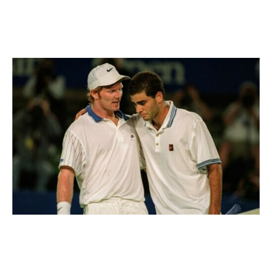 Very Rare Nike Court White Medium M Polo Shirt Sampras Agassi Federer Rafa Nadal image {4}